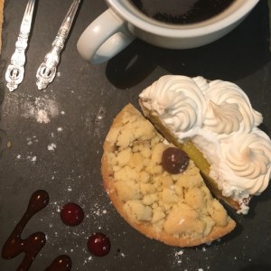 crumble nutella y banano 