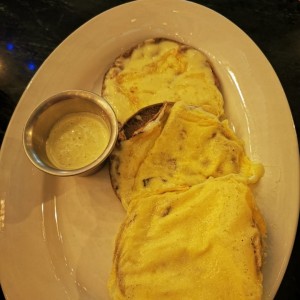 Tortillas negras con queso 