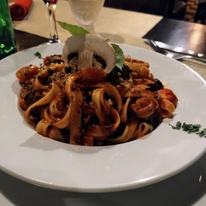 Plato Fuerte - Fettuccine alla Boscaiola