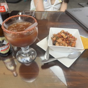 Dos clases de mariscos