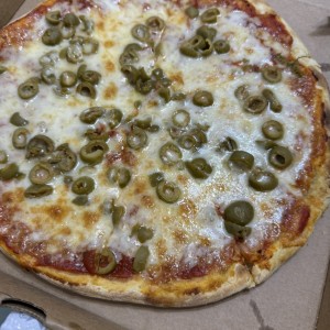 Pizza con aceitunas