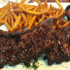 rack de costillas bbq