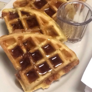 Waffles con Bacon
