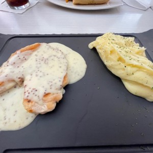 Pollo a la mostaza