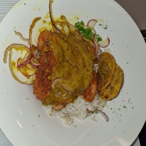 Corvina al curry