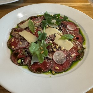 Entradas - Carpaccio de Res