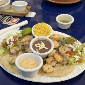Tacos de 4 de camarones