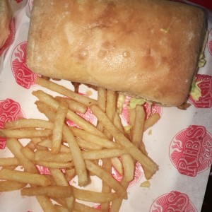 ribs sandwich