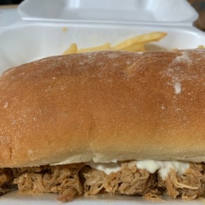 Ribs Sandwich de pulled pork