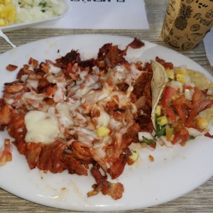 Tacos el pastor con queso