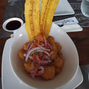 Ceviche Frito de Corvina