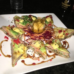 Entradas Calientes - Pizza japonesa