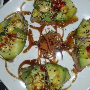 Entradas Calientes - Pizza japonesa