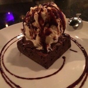 Brownie de Nutella con Helado