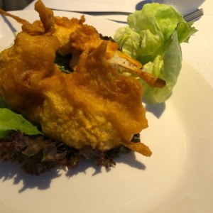 Deditos de corvina tempura