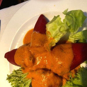 Piquillos rellenos de bacalao