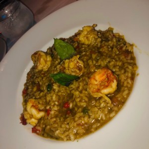 rissoto de langostinos!