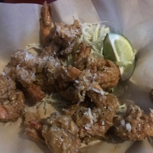shrimps with garlic parmesan sause