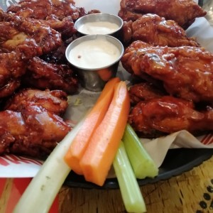 Alitas honey bbq