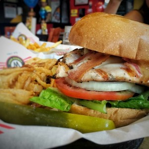 grilled chicken burger