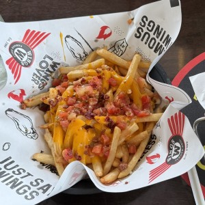 Loaded Cheese and Bacon Fries