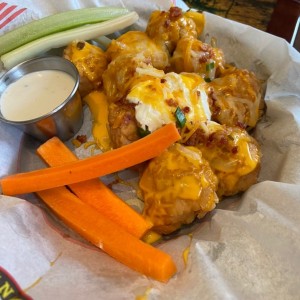 Chicken pops con queso y bacon