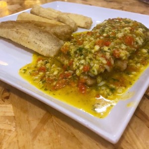 corvina al ajillo