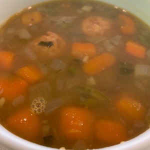 sopa de lentejas y chorizo