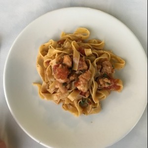 fetuccini con langosta