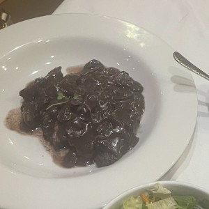 Fileto Bordolese (con Vino Tinto y Hongos)