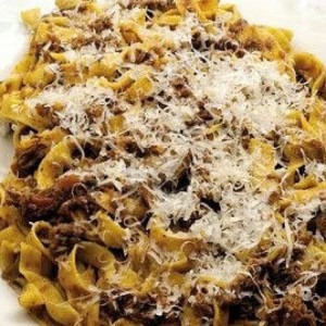 Tagliatelle al Ragu de Conejo
