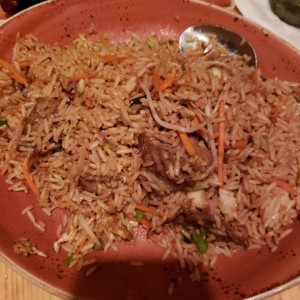arroz frito de carne