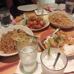 Crispy Honey Shrimp, Lo Mein, Fried Rice