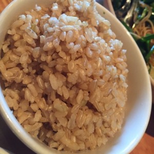 Puedes pedir el arroz integral