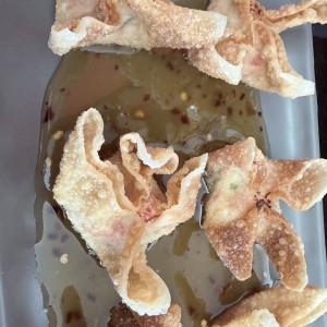 Hand -Folded Crab Wontons
