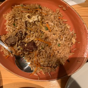 arroz frito con carne