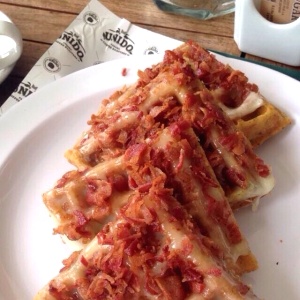 Wafflets con Bacon