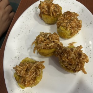 Patacones rellenos de Pollo o Boloñesa