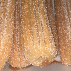 Churros rellenos de manjar