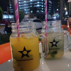 Mojito de Maracuya y de Limon.