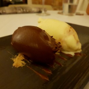 postre de chocolate