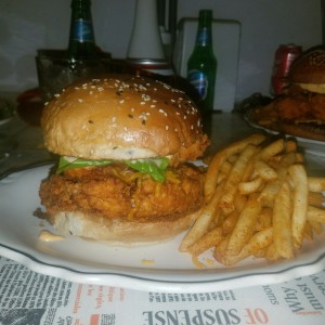hamburguesa de pollo