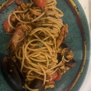 Pasta con mariscos