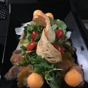 Capaccio de Salmon y Mero