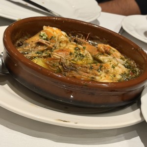 Langostinos en Mantequilla o al Ajillo
