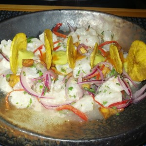 ceviche criollo, sabor Super bueno