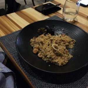guacho de mariscos