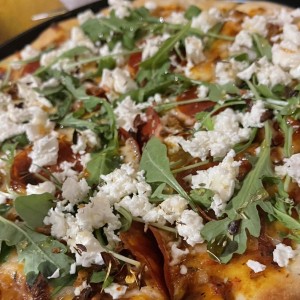 Pizza feta miel