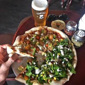 Mitad pizza taco - mitad pizza vegetariana ?