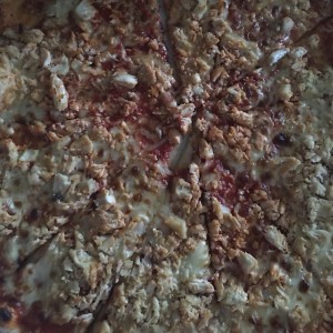 pizza de pollo con queso